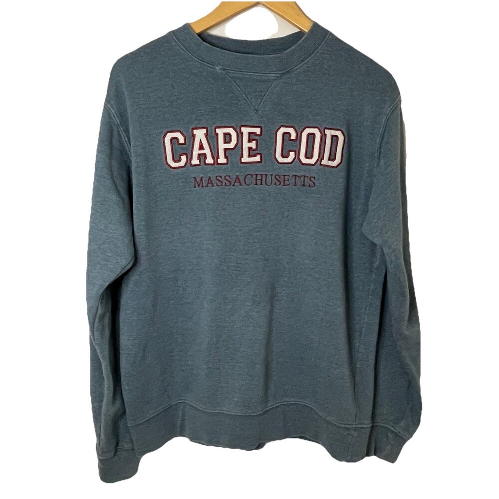 VTG Mrs Mitchells Gifts Cape Cod Embroidered Logo Blue Sweatshirt Men’s Sz M/L